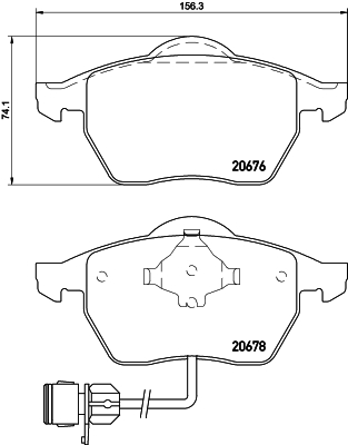 DON Bremseklodser pcp1373 for SEAT VW AUDI