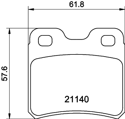 DON Bremseklodser pcp1342 for VAUXHALL OPEL SAAB GENERAL MOTORS