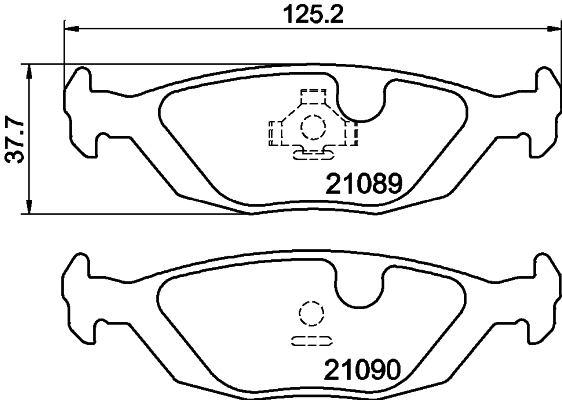 DON Bremseklodser pcp1464 for VOLVO SAAB