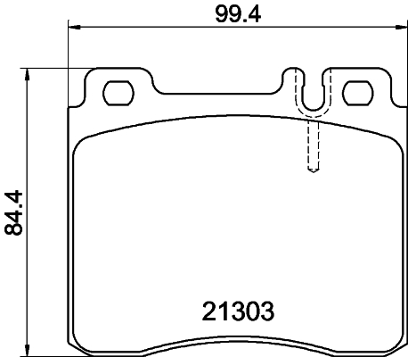 HELLA Bremseklodser 8db355007551 for MERCEDES-BENZ