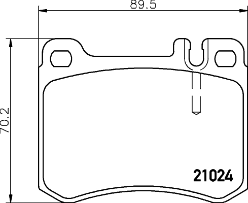 HELLA Bremseklodser 8db355007611 for MERCEDES-BENZ