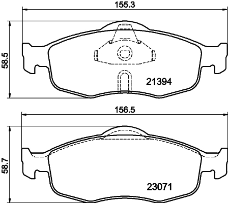 DON Bremseklodser pcp1396 for FORD FORD USA