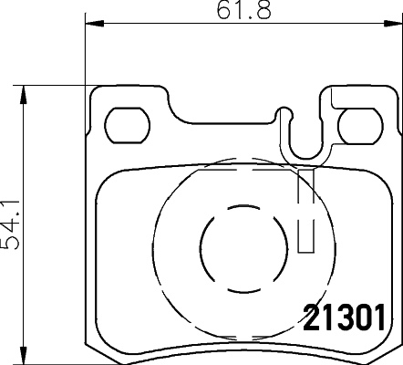 DON Bremseklodser pcp1456 for MERCEDES-BENZ