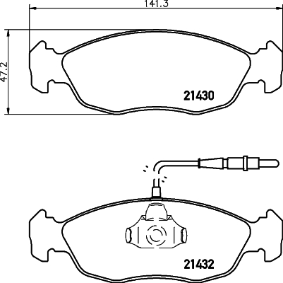 DON Bremseklodser pcp1485 for CITROËN PEUGEOT