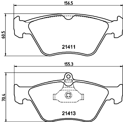 DON Bremseklodser pcp1492 for OPEL SAAB