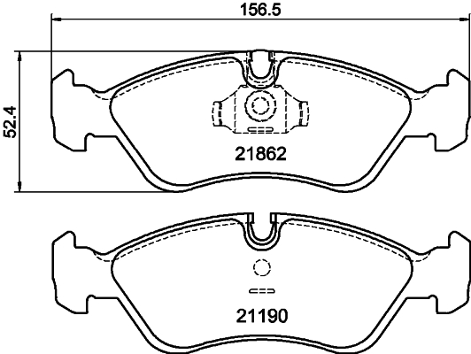 DON Bremseklodser pcp1109 for OPEL DAEWOO CHEVROLET VAUXHALL