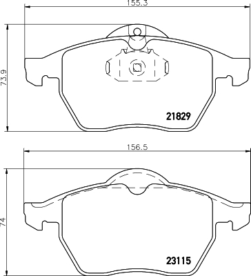 DON Bremseklodser pcp1268 for OPEL VAUXHALL SAAB CHEVROLET