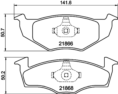 DON Bremseklodser pcp1055 for SEAT SKODA