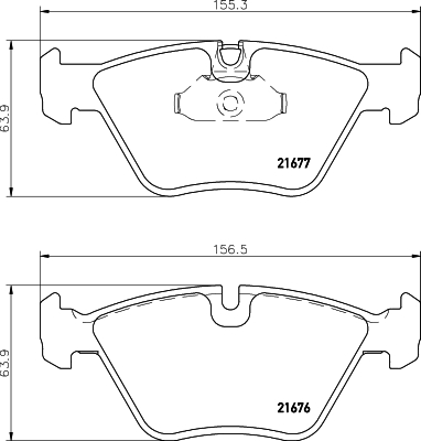DON Bremseklodser pcp1266 for BMW