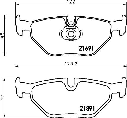 DON Bremseklodser pcp1110 for BMW