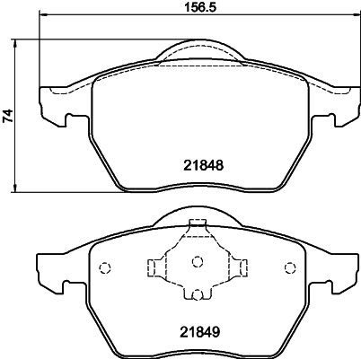 DON Bremseklodser pcp1356 for FORD AUDI