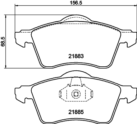 DON Bremseklodser pcp1649 for SEAT SKODA
