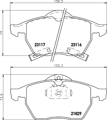 DON Bremseklodser pcp1587 for SAAB