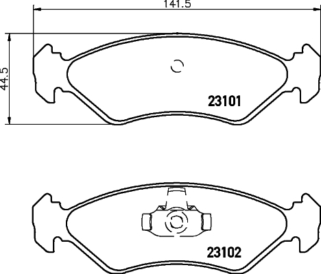 DON Bremseklodser pcp1146 for FORD MAZDA MITSUBISHI