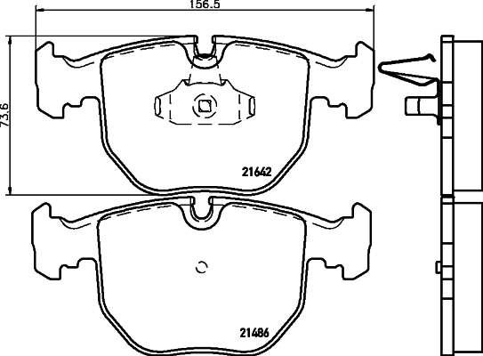 DON Bremseklodser pcp1036 for BMW