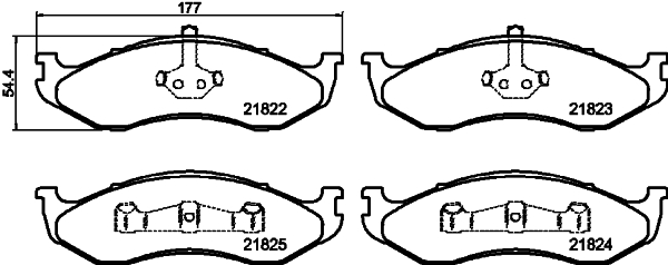 DON Bremseklodser pcp1864 for CHRYSLER JEEP KIA RENAULT