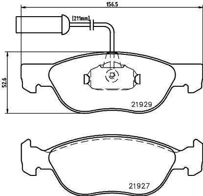DON Bremseklodser pcp1543 for ALFA ROMEO FIAT LANCIA