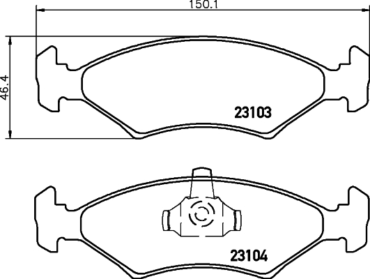 DON Bremseklodser pcp1357 for FORD MAZDA
