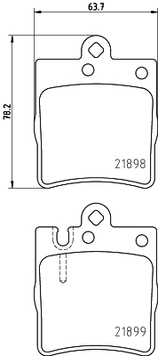 DON Bremseklodser pcp1075 for MERCEDES-BENZ