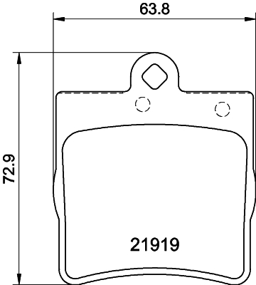 DON Bremseklodser pcp1050 for MERCEDES-BENZ CHRYSLER