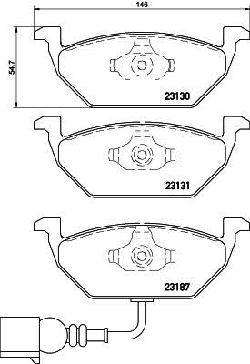 DON Bremseklodser pcp1001 for VW SKODA VW (FAW) AUDI VW (SVW) SKODA (SVW)