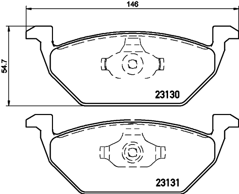 DON Bremseklodser pcp1009 for SKODA (SVW) VW (FAW) VW (SVW) AUDI SKODA JETTA VW SEAT BRILLIANCE BESTURN (FAW)