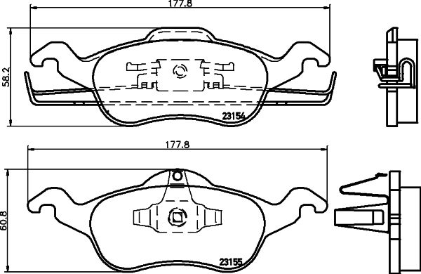 DON Bremseklodser pcp1056 for FORD