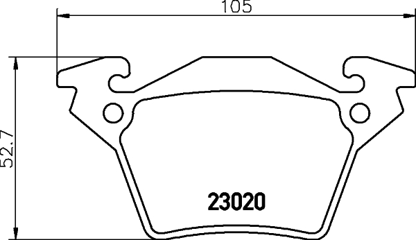 DON Bremseklodser pcp1659 for MERCEDES-BENZ