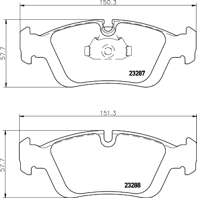 HELLA Bremseklodser 8db355008741 for BMW (BRILLIANCE) BMW