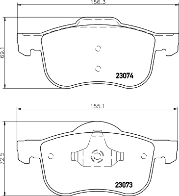 DON Bremseklodser pcp1313 for VOLVO