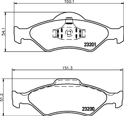 DON Bremseklodser pcp1160 for FORD MAZDA
