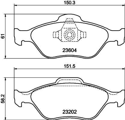 DON Bremseklodser pcp1007 for FORD MAZDA
