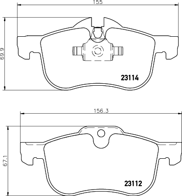 DON Bremseklodser pcp1381 for MG (SAIC) MG ROVER ROEWE (SAIC)