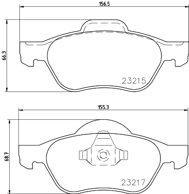 DON Bremseklodser pcp1346 for RENAULT