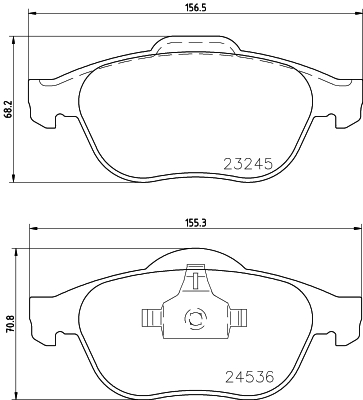 DON Bremseklodser pcp1368 for RENAULT