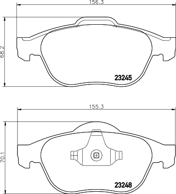 DON Bremseklodser pcp1457 for RENAULT