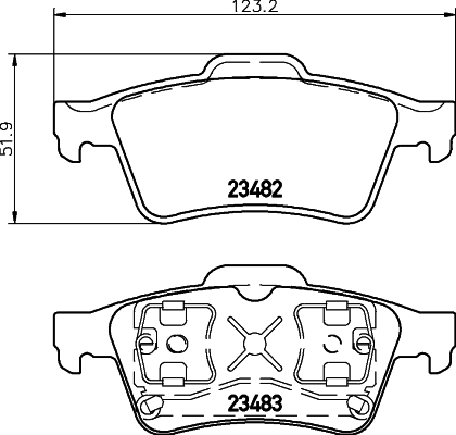 DON Bremseklodser pcp1113 for RENAULT NISSAN
