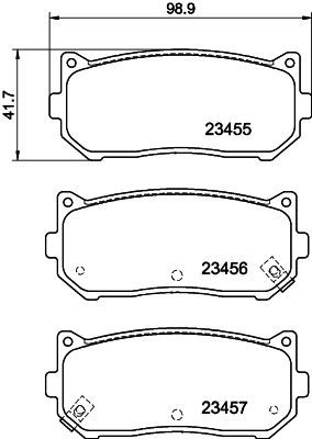 DON Bremseklodser pcp1187 for KIA
