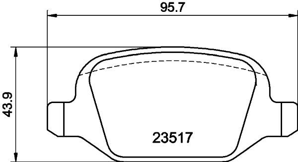 DON Bremseklodser pcp1283 for LANCIA ALFA ROMEO FIAT