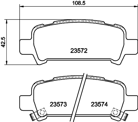 DON Bremseklodser pcp1330 for SAAB MITSUBISHI SUBARU
