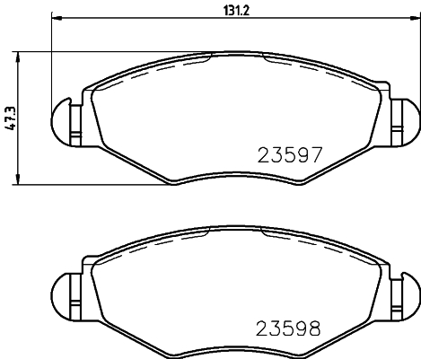 DON Bremseklodser pcp1045 for PEUGEOT CITROËN NAZA
