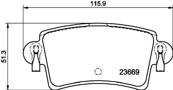DON Bremseklodser pcp1643 for OPEL VAUXHALL RENAULT NISSAN