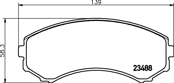 DON Bremseklodser pcp1192 for ISUZU MITSUBISHI MAZDA NISSAN