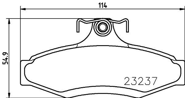 DON Bremseklodser pcp1247 for DAEWOO CHEVROLET