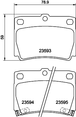 DON Bremseklodser pcp1292 for MITSUBISHI MITSUBISHI (GAC)