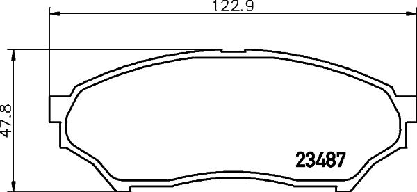 DON Bremseklodser pcp1551 for MITSUBISHI NISSAN