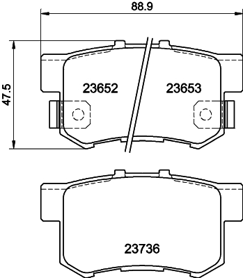 DON Bremseklodser pcp1154 for HONDA ACURA