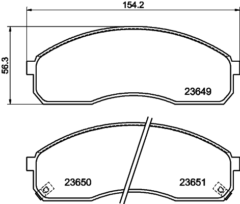 DON Bremseklodser pcp1506 for KIA KIA (DYK)