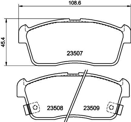 DON Bremseklodser pcp1314 for MAZDA DAIHATSU SUBARU TOYOTA MITSUBISHI NISSAN SUZUKI