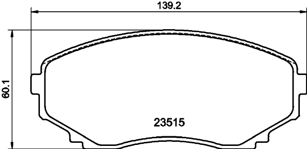 DON Bremseklodser pcp1427 for MAZDA MITSUBISHI
